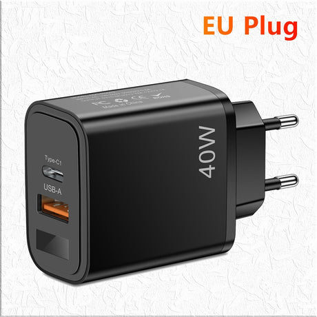 Digital display mobile phone charger PD+USB fast charging mobile phone charging head - V.I.P Digital Presence