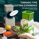 Household vegetable cutting artifact hand roller multifunctional potato shredder shredder slicer grinding powder wiper - V.I.P Digital Presence