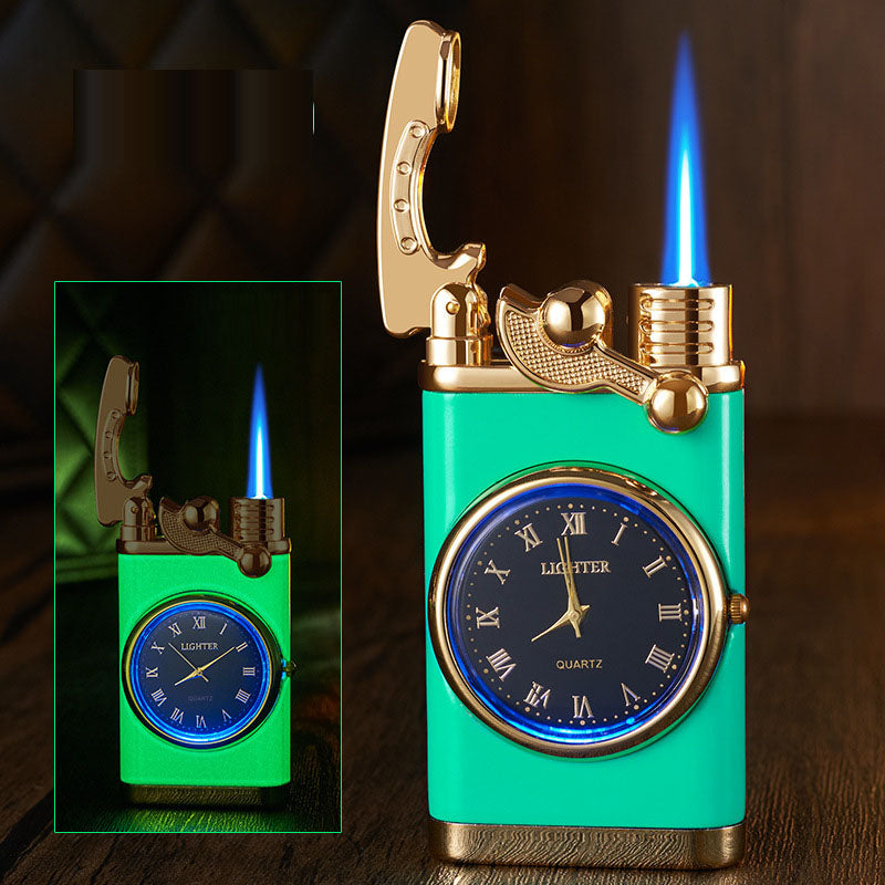 Multi functional electronic watch cigarette lighter integrated into one machine, versatile men's gift lighter - V.I.P Digital Presence
