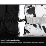 Winter Ski Gloves Warm Thermal Men Women Thickened Cotton Waterproof Non-Slip Warm Riding Outdoor Graffiti Snowboard Cycling - V.I.P Digital Presence