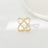 Creative Rice King Star Gold-Plated Scarf Buckle Multi-Purpose X Cross Hollow Smooth Surface Scarf Square Shawl Buckle - V.I.P Digital Presence