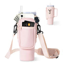 Water Bottle Carrier Bag with Phone Pocket for Stanley 40oz Tumbler with Handle Neoprene Water Bottle Holder Pouch - V.I.P Digital Presence