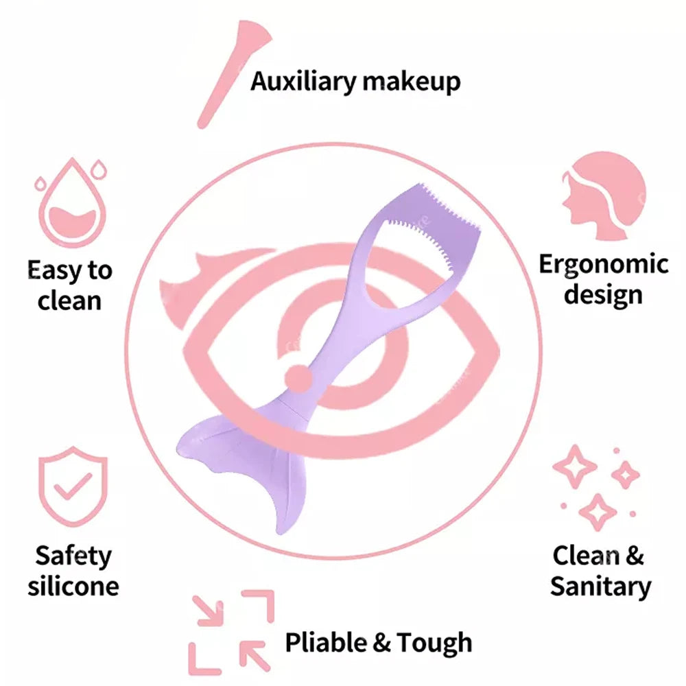 Mascara Shield Applicator Eyelash Brush Curler Guard Applicator Silicone Eyelashes Makeup Tool Eyeliner Guide Applicator Helper - V.I.P Digital Presence