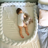 1Pcs 1M/2M/3M Baby Handmade Nodic Knot Newborn Bed Bumper Long Knotted Braid Pillow Baby Bed Bumper Knot Crib Infant Room Decor - V.I.P Digital Presence