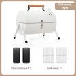 Outdoor portable double-sided barbecue stove camping home charcoal barbecue pre meat barbecue rack - V.I.P Digital Presence