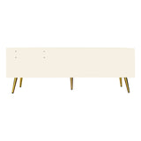 Modern Shoe Storage Bench with Hidden Storage and Upholstered Cushions for Bedside, Living Room and Entryway ((Antique White) - V.I.P Digital Presence