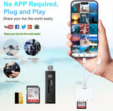 4-in-2 card reader suitable for Apple Huawei TYPEC phone USB/SD/microSD adapter converter - V.I.P Digital Presence