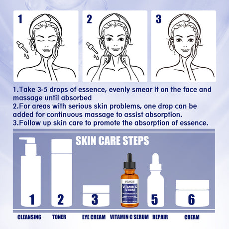 Anti-aging Vitamin C Facial Essence, Reduces Spots Acne Fine Lines, Moisturizes Facial Essence - V.I.P Digital Presence