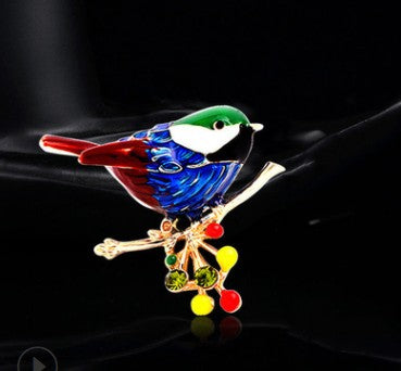 CINDY XIANG Cute Vivid Bird Brooches For Women Winter Animal Design Pin Branch Accessories 3 Colors Available High Quality - V.I.P Digital Presence