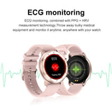 Full Touch Smart Watch Women IP68 Waterproof Bracelet ECG Heart Rate Monitor Sleep Monitoring Sports Smartwatch For Ladies - V.I.P Digital Presence
