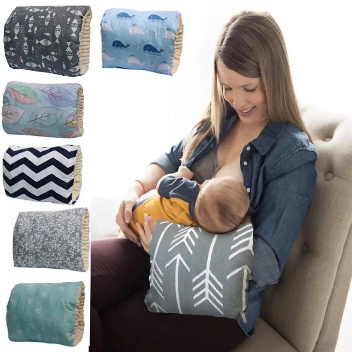 Adjustable Baby Cotton Nursing Arm Pillow Breastfeeding Washable Baby Infant Nursing Breastfeeding Pillow Cushion Arm Pad - V.I.P Digital Presence