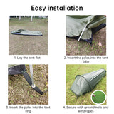 Lightweight single - person camping tent, outdoor camping sleeping bag, hiking travel gear, 2025 novelty - V.I.P Digital Presence