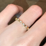 Real 925 Sterling Silver 14K Gold Plating Rings for Women European and American Simple Light Luxury Zircon Ring - V.I.P Digital Presence