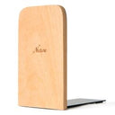 Solid beech wood book end natural wood walnut bookend home storage bookshelf decor bookstop natural wood crafts - V.I.P Digital Presence