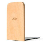 Solid beech wood book end natural wood walnut bookend home storage bookshelf decor bookstop natural wood crafts - V.I.P Digital Presence