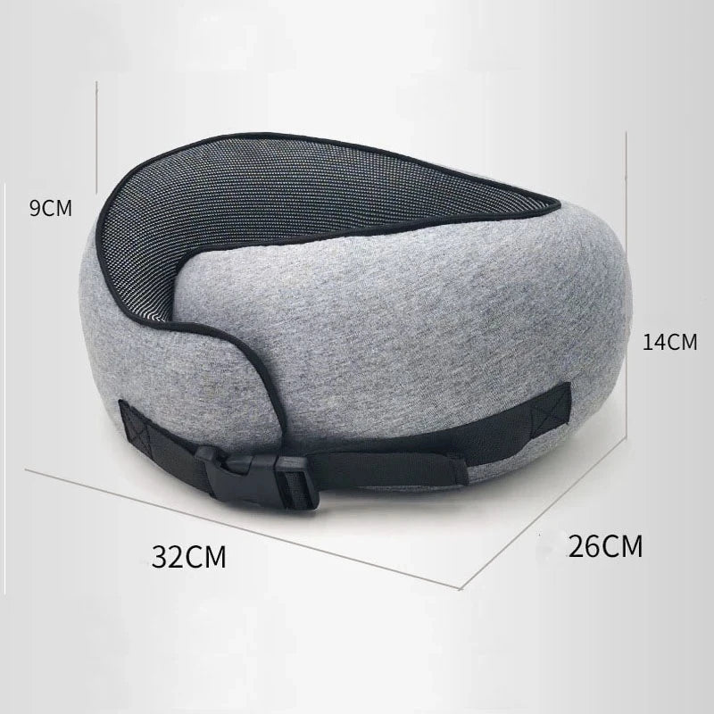 Memory Foam Neck Pillow Cervical Vertebra Travel Portable Noon Break Aircraft U Type Of Pillow Sleep Camping Pillow Carry Bag - V.I.P Digital Presence