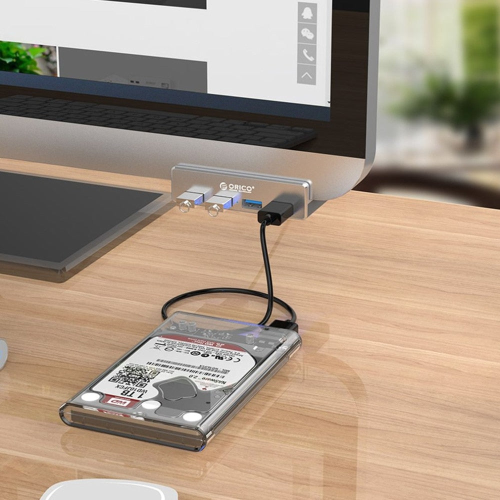 USB Hub USB 3.0 HUB Charging Hub Professional Clip Design Aluminum Alloy 4 Ports Portable Size Travel Station - V.I.P Digital Presence