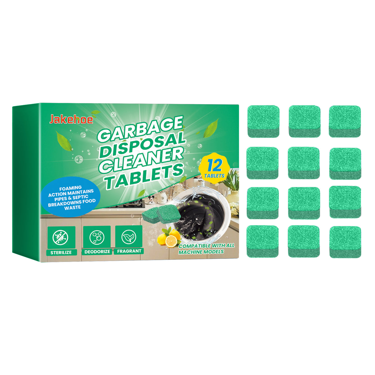 Garbage Disposal Cleaning Block, Kitchen Food Waste Disposal Agent Pipeline Cleaning Block - V.I.P Digital Presence
