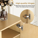 Shoe Storage Cabinet with Adjustable Plates Natural doors - V.I.P Digital Presence