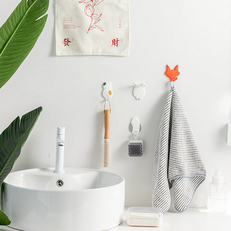 New Animal Hook Multi-Functional Punch-Free Wall Household Sticky Hook Kitchen Door Behind The Dormitory Without Trace Strong Hook - V.I.P Digital Presence