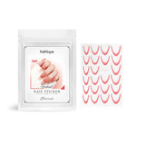 Pegatinas de uñas con degradado francés Pegatinas de uñas con degradado Decoración de uñas fácil Pegatinas de uñas personalizadas