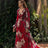 Winter New  Style V-Neck Long Sleeve Four-Way Stretch Printed Flared Dress - V.I.P Digital Presence