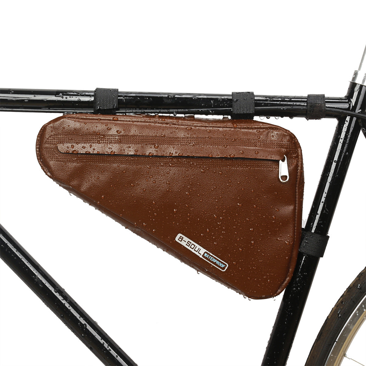 Bolsa para bicicleta B-SOUL, bolsa triangular de gran capacidad, bolsa para viga delantera, bolsa impermeable para tubo superior de sillín, bolsa para bicicleta de montaña y carretera 