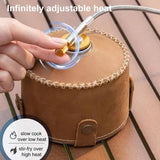 Estufa de gas portátil de 7 núcleos para acampar, con potente potencia de fuego, bolsa de transporte, ideal para acampar al aire libre, senderismo y pesca.