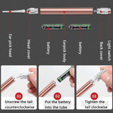 LED FlashLight Earpick Baby Ear Cleaner Endoscope Penlight Spoon Cleaning Ear Curette Light Spoon with Magnifier Ear Wax Removal - V.I.P Digital Presence