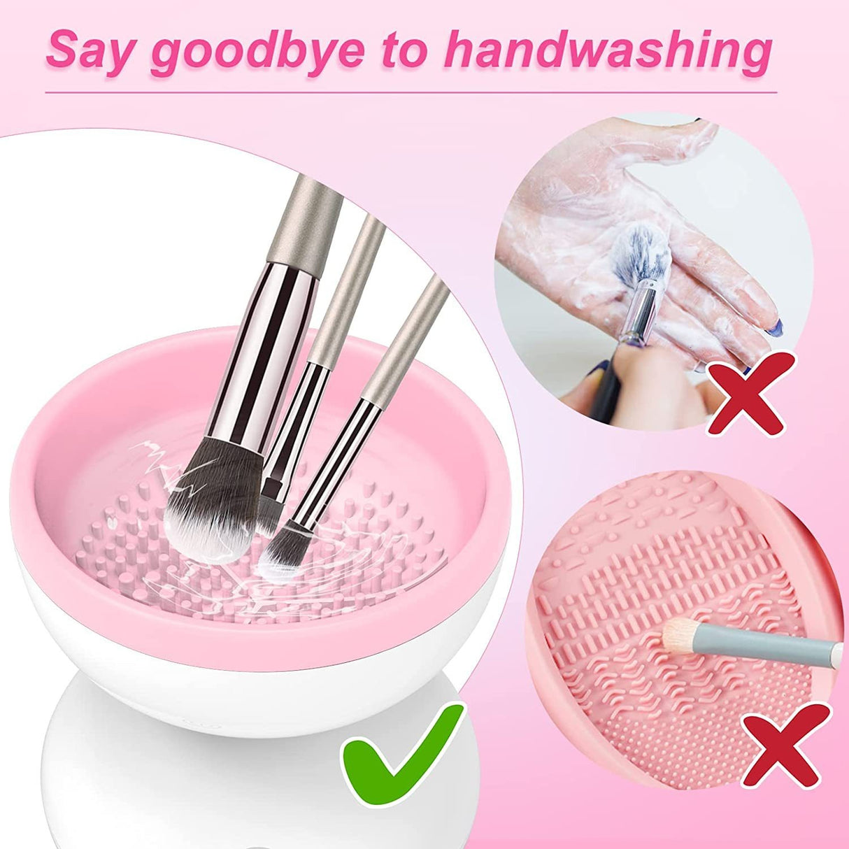 Makeup brush Automatic brush cleaner Rechargeable makeup tool cleaning artifact - V.I.P Digital Presence