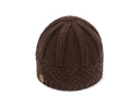 European and American retro style diamond grid coarse needle knitted hat for men and women, fashionable autumn and winter knitted hat - V.I.P Digital Presence