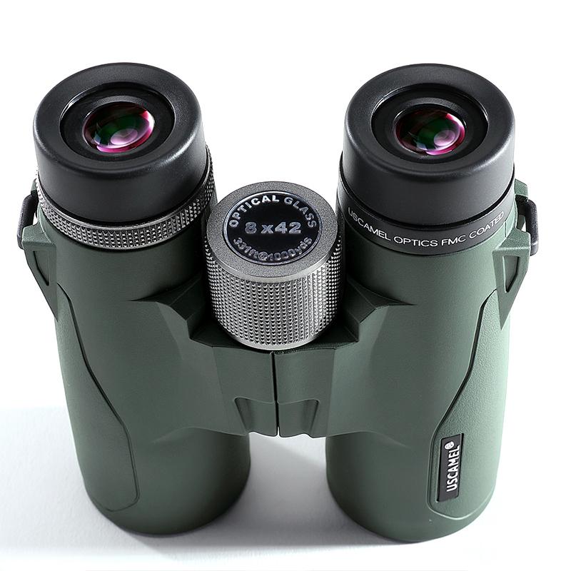 Prismáticos USCAMEL 8x42, telescopio militar HD de alta potencia, para caza profesional al aire libre, color verde militar 