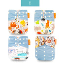 Happy Flute Cloth Diapers for Children Adjustable Wet/Dry Bag Waterproof Babies Diapers Ecological Backpack Reusable 4 pcs/set - V.I.P Digital Presence