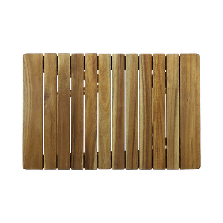 Outdoor Folding Wooden Side Table, Natural, 15"D x 22.75"W x 18.25"H - V.I.P Digital Presence