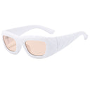 Weaving design frame, personalized fashion sunglasses, men's and women's high-end sense, European and American ins trend sun protection sunglasses - V.I.P Digital Presence