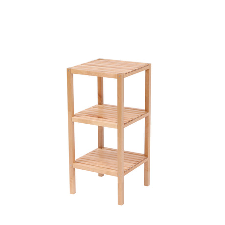3-Tier Birch Bathroom Shelf, Narrow Shelving Unit, Multifunctional Storage Rack, Corner Rack, for Kitchen, Living Room - V.I.P Digital Presence