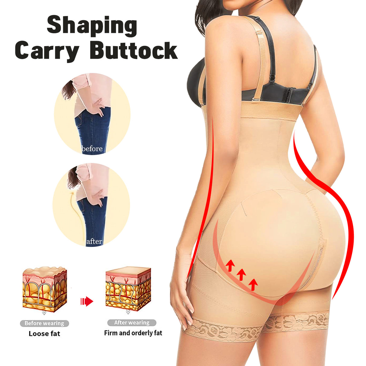 Adjustable seamless high waisted beauty pants with zipper waist cinching body shaping and gathering jumpsuit - V.I.P Digital Presence