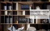 GING YHAU alarm clock large digital rotating base 2-level brightness digital clock bedroom bedside alarm clock - V.I.P Digital Presence