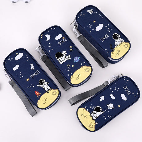 Pencil Case For Elementary School Students Pencil Case Large Capacity Children Simple Multifunctional Universe Star Stationery Box - V.I.P Digital Presence