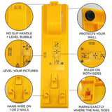 New DIY Photo Frame Level Ruler Picture Frame Hanger Hooks Easy Wall Hanging Tools Photo Hang Levels Ruler Multi-Tool Dropshippe