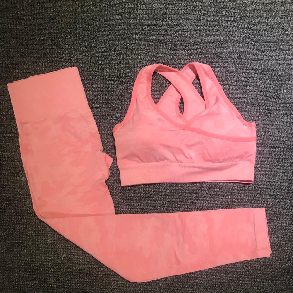 2PCS Camouflage Camo Yoga Set Sports Wear For Women Gym Fitness Clothing Booty Yoga Leggings + Sport Bra GYM Sport Suit Femme - V.I.P Digital Presence