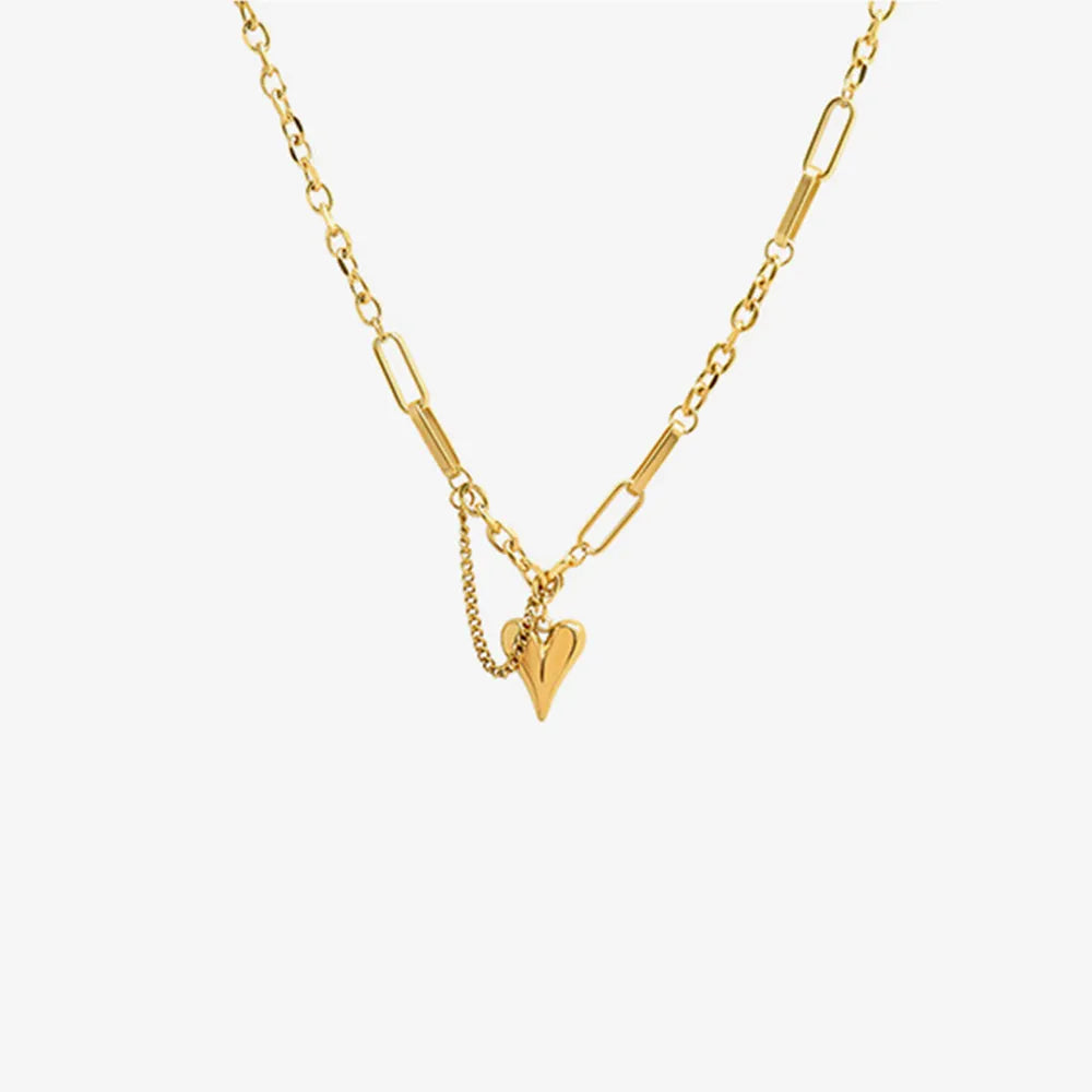 Titanium Steel Heart Pendant Necklace - V.I.P Digital Presence