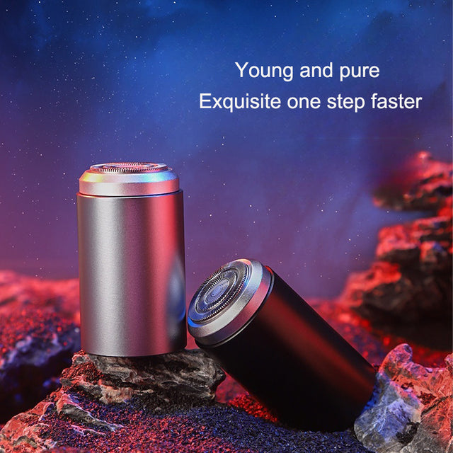 Mini Steel Cannon Travel Shaver Fully Portable Multi functional Men's Electric Shaver - V.I.P Digital Presence