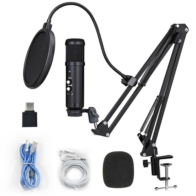 USB Condenser Microphone Mobile Computer Game Live Microphone Live Karaoke Conference Recording Microphone - V.I.P Digital Presence