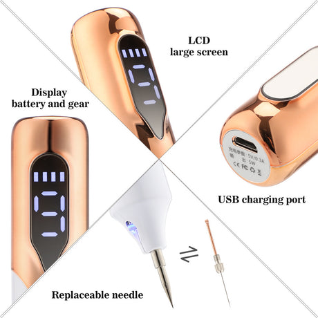 9-Speed Spot Spot And Mole Pen Rechargeable Freckle Pen Home Spot Mole Sweeper Laser Spot Mole Pen Beauty Salon - V.I.P Digital Presence