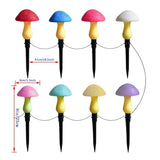 Solar mushroom light lawn LED ground plug light string outdoor waterproof one to eight plant decorative light - V.I.P Digital Presence