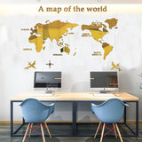 Creative Home Background Wall Stickers Acrylic 3D Wall Stickers Living Room TV Background M70- Map - V.I.P Digital Presence