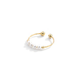 Retro imitation pearl ring women's magic decoration ring pure silver joint ring - V.I.P Digital Presence