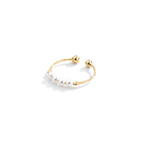 Retro imitation pearl ring women's magic decoration ring pure silver joint ring - V.I.P Digital Presence