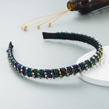 Hand Woven Beaded Headband Female Baroque Beaded Hair Binding Korean Version Net Red Wash Face Hair Accessories - V.I.P Digital Presence